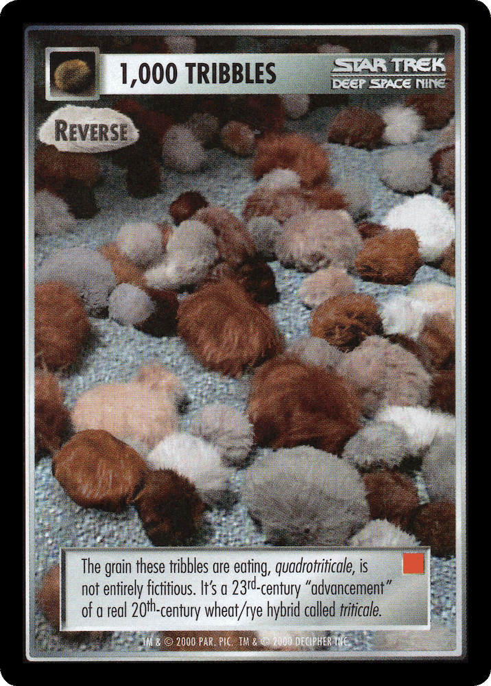 1,000 Tribbles - Reverse (Red)